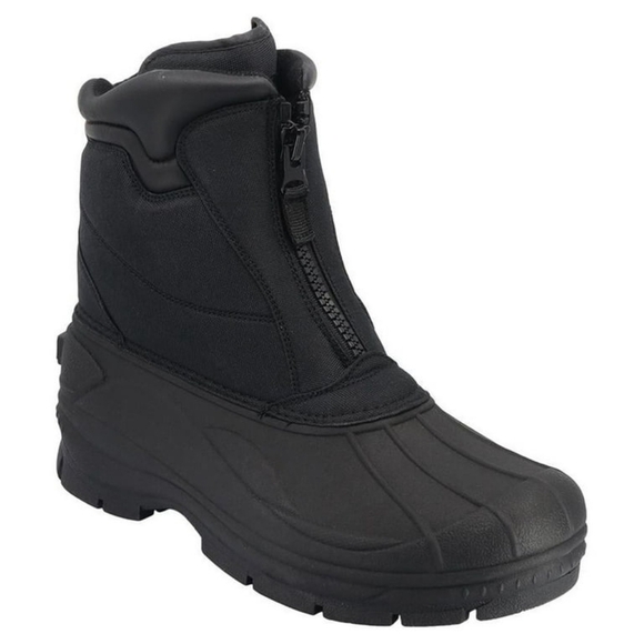Totes Men Wide Width Boot Waterproof Rain Boot Black Size 9W - Picture 1 of 6